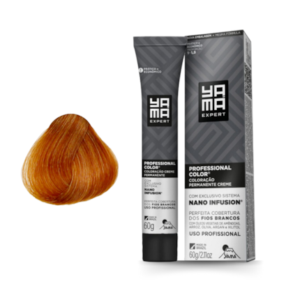 Coloração Nano 8.34 Louro Claro Dourado Acobreado Yamá