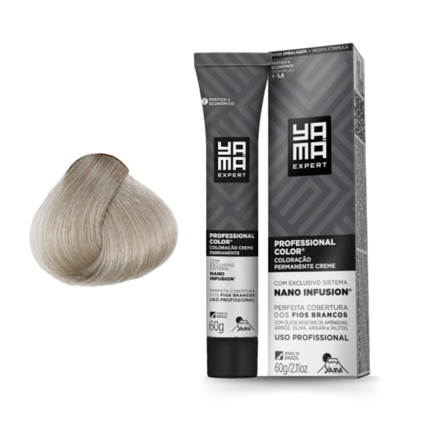 Coloração Nano Infusion 12.11 Louro Extra Claro Cinza Yamá-76dd1603-7d92-414b-a92b-3a83337724d6