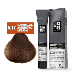 Coloração Nano Infusion 6.17 Louro Escuro Acin. Marrom Yamá