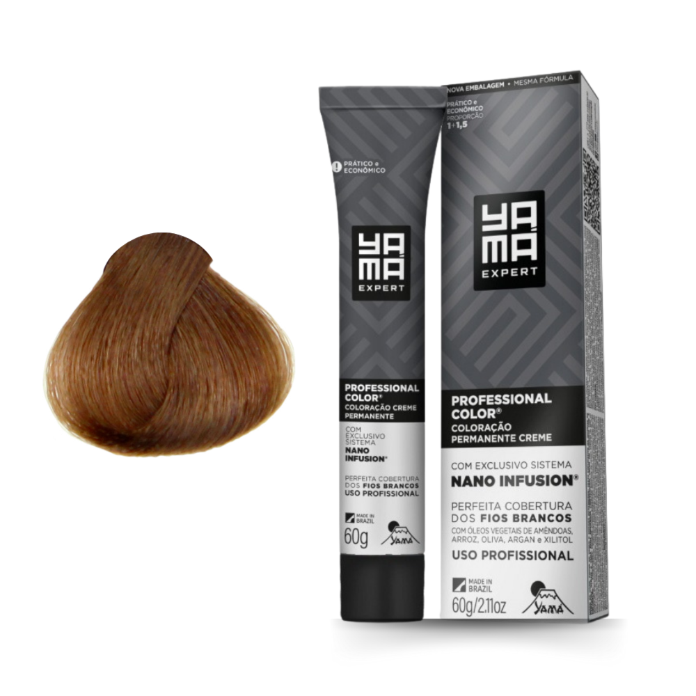 Kit C/2 Colorações Nano Infusion 7.17 Louro Médio Acinzen Marrom