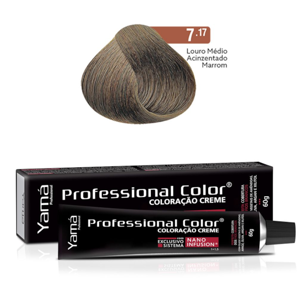 Coloração Nano Infusion 7.17 Louro Médio Acinzen Marrom Yamá-985bac23-4f72-48e3-8dc1-8b5c095f2f19