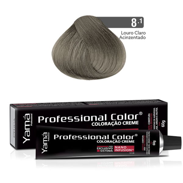 Coloração Nano Infusion 8.1 Louro Claro Acinzentado Yamá-0665c1ee-2905-42ca-bf1d-c068a05ab34b