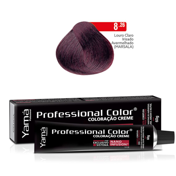Coloração Nano Infusion 8.26 Louro Claro Irisado Ave Marsala-4f02039a-2423-4f87-af58-35e39db6034a