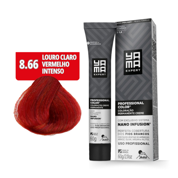 Coloração Nano Infusion 8.66 Louro Claro Vermelho Yamá-c4827304-452b-4dd0-a8e2-0aaa40c9a231