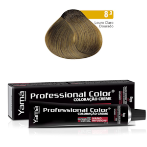 Coloração Prof Nano Infusion 8.3 Louro Claro Dourado Yamá