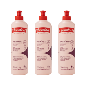 Creme Multifuncional Yamasterol Ácido Hialurônico 320ml  - (Kit C/3) - Edição Limitada