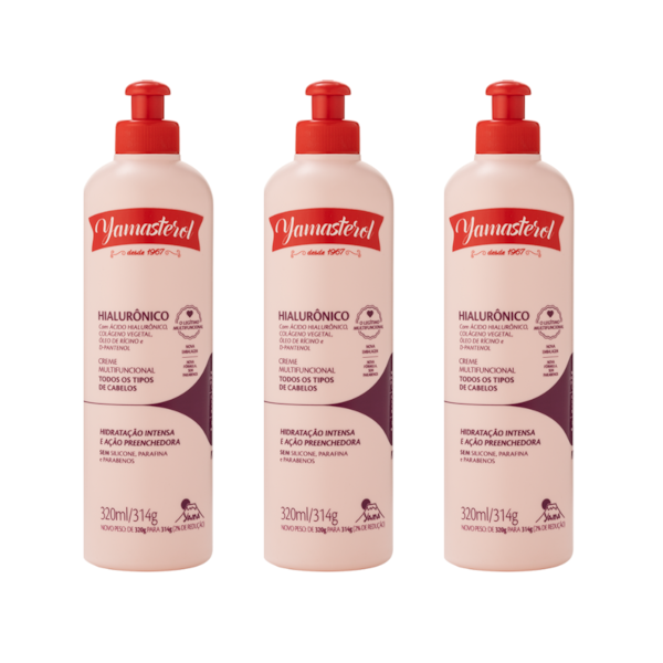 Creme Multifuncional Yamasterol Ácido Hialurônico 320ml  - (Kit C/3) - Edição Limitada-595d7ff0-9138-4c46-a90a-3d4ce4bfe9ab