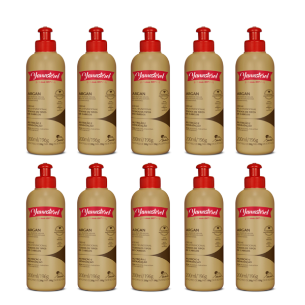 Creme Multifuncional Yamasterol Argan  200ml (Kit C/10) - Perfumaria em Casa-a462e244-f81d-424b-93c0-2395fb84fb13