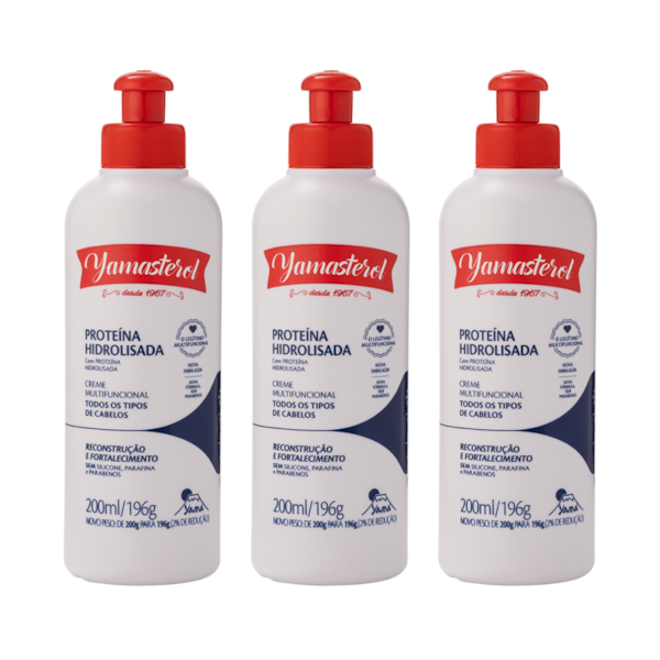 Creme Multifuncional Yamasterol Branco Proteína Hidrolisada  200ml (Kit C/03)-f173ea64-a0df-4918-b115-64934c3e6d2a