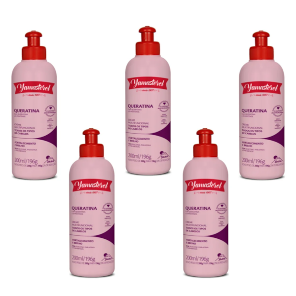 Creme Multifuncional Yamasterol Queratina 200ml Yamá (Kit C/05) - Perfumaria em Casa-2fadff30-894f-4d65-b9be-4c98f467565d