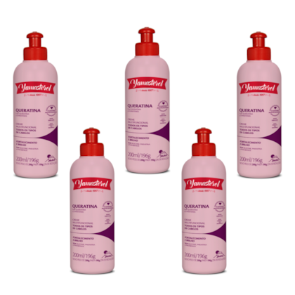 Creme Multifuncional Yamasterol Queratina 200ml Yamá (Kit C/05) - Perfumaria em Casa