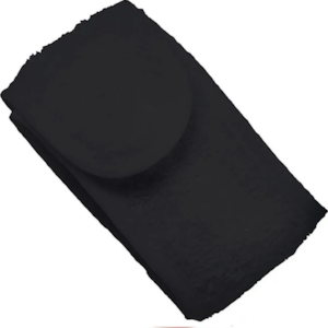 Faixa Atoalhada com Velcro Preta - Santa Clara