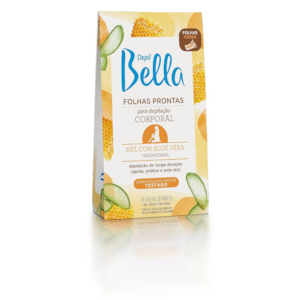 Folhas Prontas para Depilação Corporal Mel e Aloe Vera