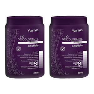 Kit 2 Pó Descolorante Ametista Pote 300g Yamá