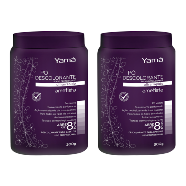 Kit 2 Pó Descolorante Ametista Pote 300g Yamá-d4df7cc7-b34c-48c6-ab9b-0357ebf4bd8d