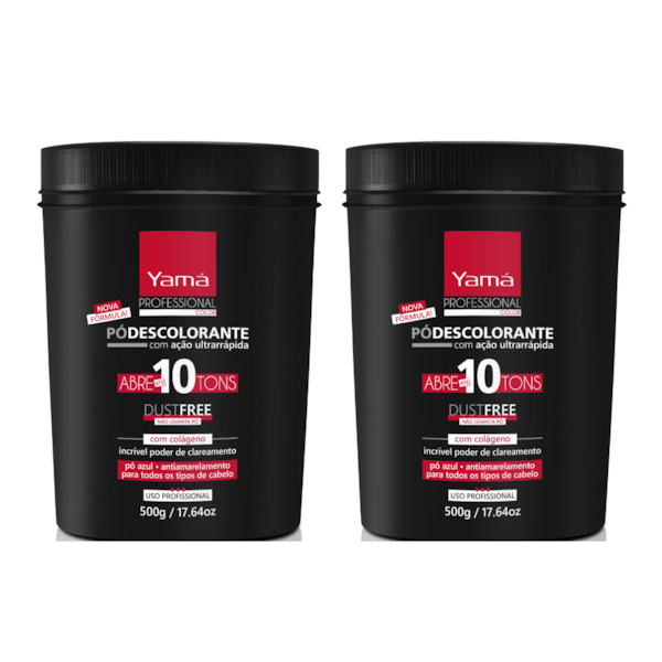 Kit 2 Pó Descolorante Color 10 Tons Pote 500g Yamá-9c25409d-79d3-43c5-bb2c-bc0f41ffab73