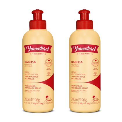 Kit 2 Yamasterol Babosa 200ml Yamá