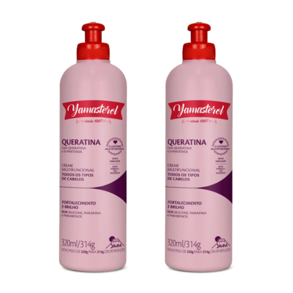 Kit 2 Yamasterol Queratina 320ml Yamá-a3d30b6e-b7dc-48e5-a07a-5eb4bda03f5f