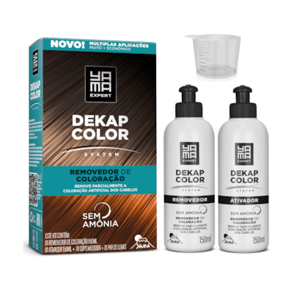 Kit 3 Dekapcolor System Removedor de Coloração 300ml - Yamá
