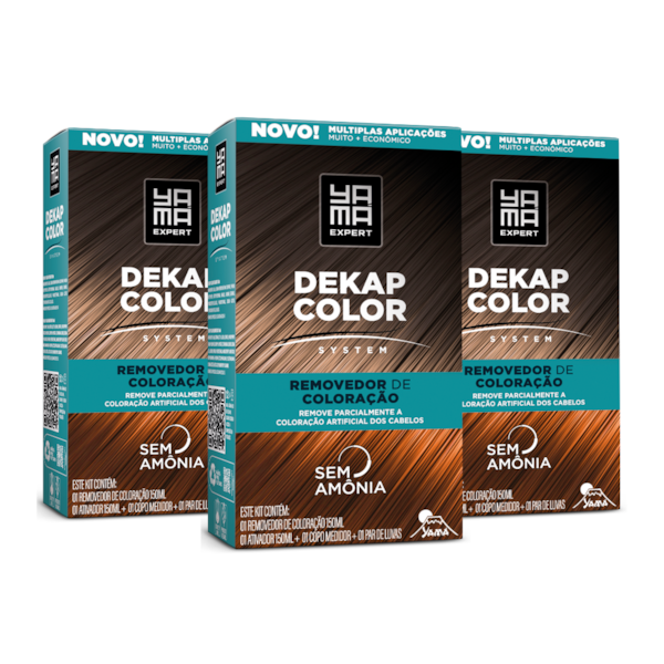 Kit 3 Dekapcolor System Removedor de Coloração 300ml - Yamá-e397695f-1dbb-4c3b-9b4e-ac0f51fbdb80