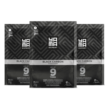 KIt 3 Pó Descolorante Black Carbon 20g