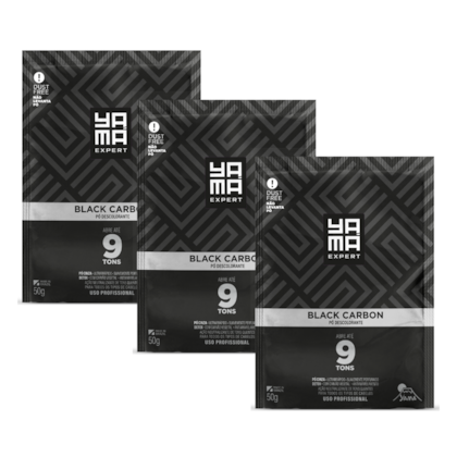 Kit 3 Pó Descolorante Black Carbon 50g