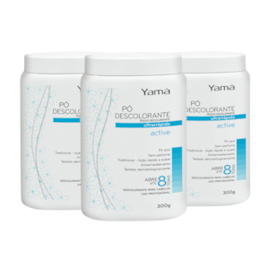 Kit 3 Pó Descolorante Tradicional Active Pote 300g