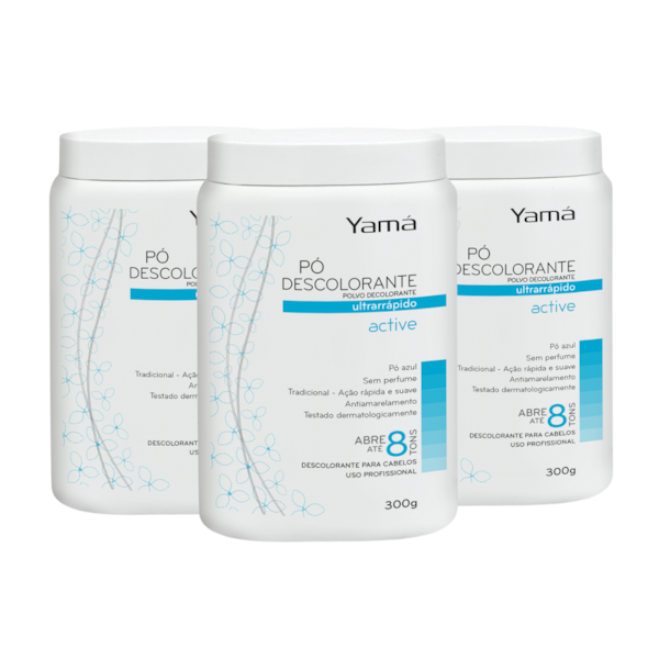 Kit 3 Pó Descolorante Tradicional Active Pote 300g-fe3c7fa6-6e19-4e10-a94e-ae7220ba2758