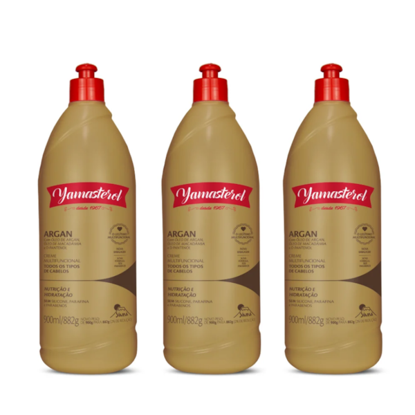 Kit 3 Yamasterol Argan  900ml-8bb8437d-9262-4c5a-af6f-b95e5ad1b3bb