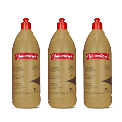 Kit 3 Yamasterol Argan  900ml