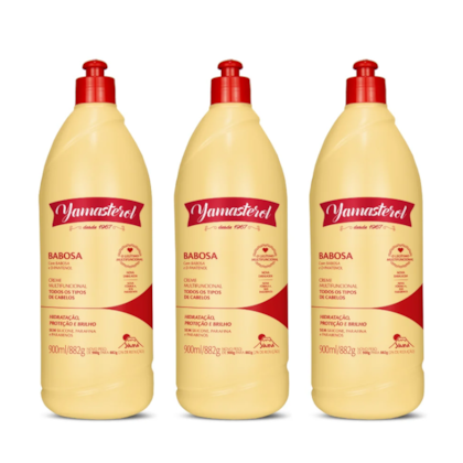 Kit 3 Yamasterol Babosa E D-Pantenol  900ml - Edição Especial