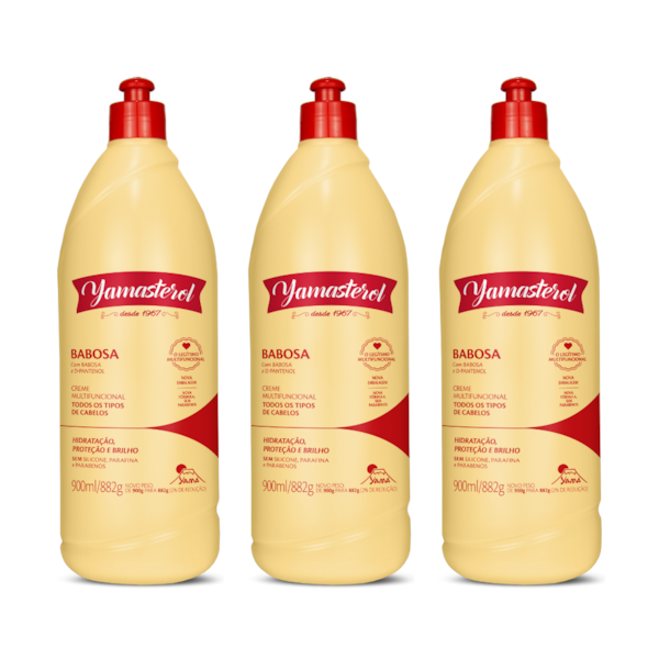 Kit 3 Yamasterol Babosa E D-Pantenol  900ml - Edição Especial-767162e7-bfc3-4765-852a-a65880adee84