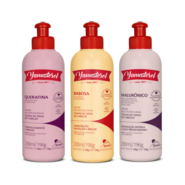 Kit 3 Yamasterol Cronograma Capilar Proteção Total Yamá 200ml-2ad6b2c2-f9e3-4161-ba42-2292dc77b49f