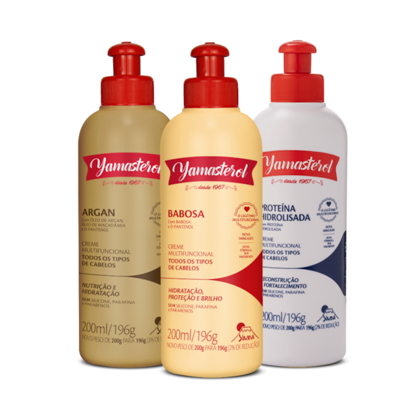 Kit 3 Yamasterol Cronograma Capilar Reparação Intensa Yamá 200ml-3f2fdccb-b8de-44e1-9c43-3de027bf1574