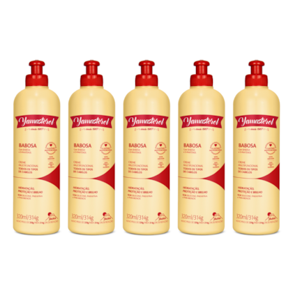 Kit 5 Cremes Yamasterol Babosa e D-Pantenol 320ml  - Multifuncional