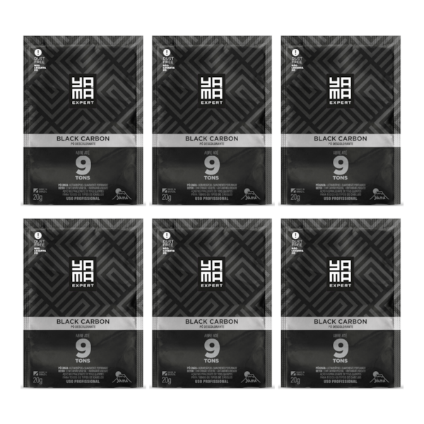 Kit 6 Pó Descolorante Black Carbon 20g-8b9eafb8-539a-4017-b5ba-e2725e481e7b