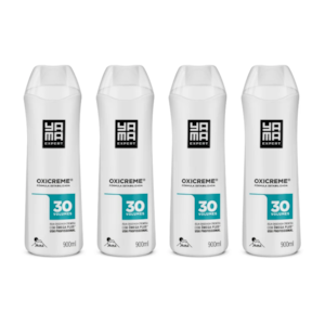 Kit Água Oxigenada Cremosa 30Vol  900ml C/ 4 Unidades Yamá