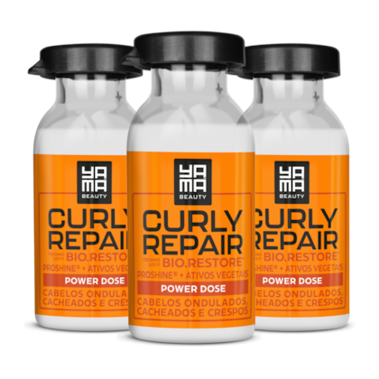 Kit Ampola Nutritiva Yamá Curly Repair 18ml C/3 Unidades