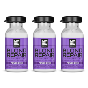 Kit Ampola Reconstrutora Yamá Blond Repair 18ml C/3 Unidades