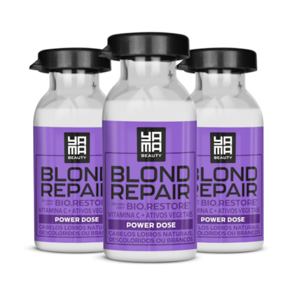 Kit Ampola Reconstrutora Yamá Blond Repair 18ml C/3 Unidades