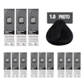 Kit C/12 Colorações Prof Color Nano 1.0 Preto - Yamá-74748640-4ba4-48d9-92cb-93a4efbf5abd