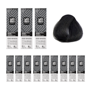 Kit C/12 Colorações Prof Color Nano 3.0 Castanho Escuro