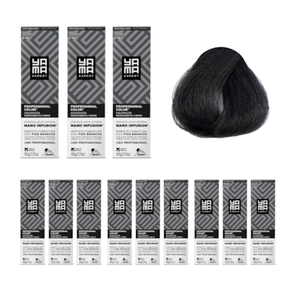 Kit C/12 Colorações Prof Color Nano 3.0 Castanho Escuro