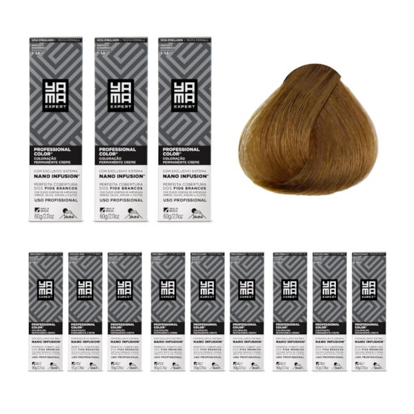 Kit C/12 Colorações Prof Color Nano 8.0 Louro Claro Yamá-ef17f664-1dbe-4472-b02c-e5cf63c25cbe