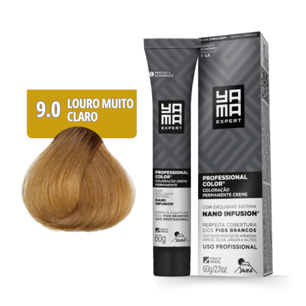 Kit C/12 Colorações Prof Color Nano 9.0 Louro Muito Claro Yamá-3772f2e7-8850-4d94-a995-7da3ddb66e11