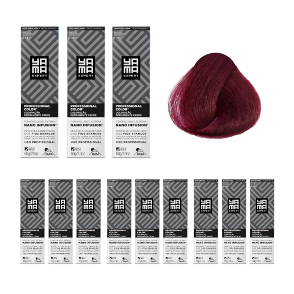 Kit C/12 Colorações Prof Color Nano Infusion 8.26 Louro Claro Irisado Ave Marsala-d65a5adc-b963-42e5-b2f4-571a3e22245f