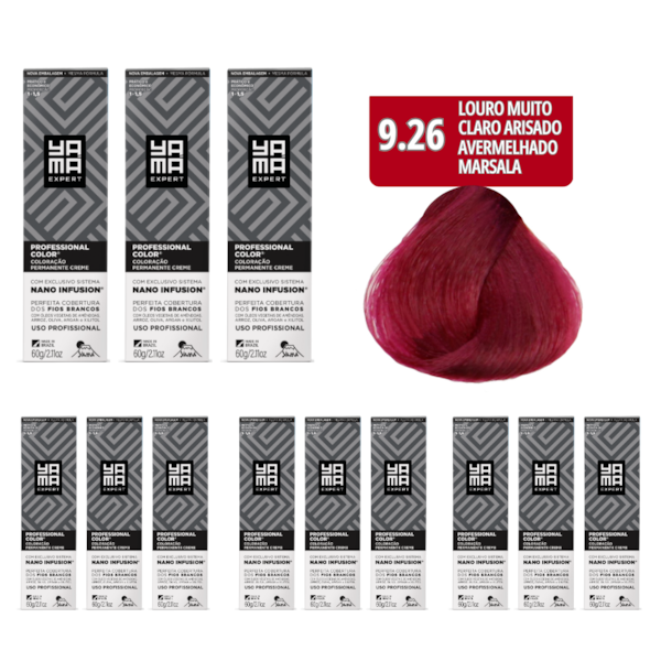 Kit C/12 Colorações Prof Color Nano Infusion 9.26 Louro Mt Claro Irisado Av Marsa-f0a9d960-0086-4464-bdea-80c5ee503e4c