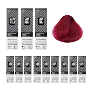 Kit C/12 Colorações Prof Color Nano Infusion 9.26 Louro Mt Claro Irisado Av Marsa