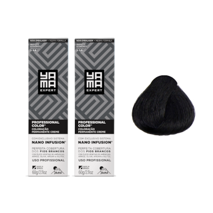 Kit C/2 Colorações Nano 1.0 Preto - Yamá