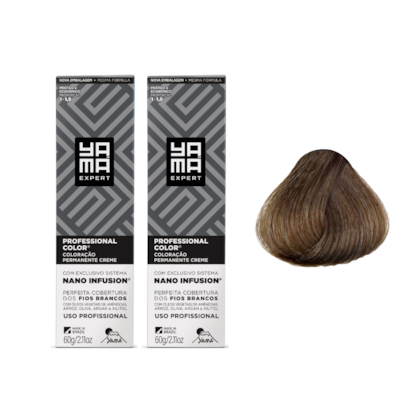 Kit C/2 Colorações Nano 6.1 Louro Escuro Acinz Yamá